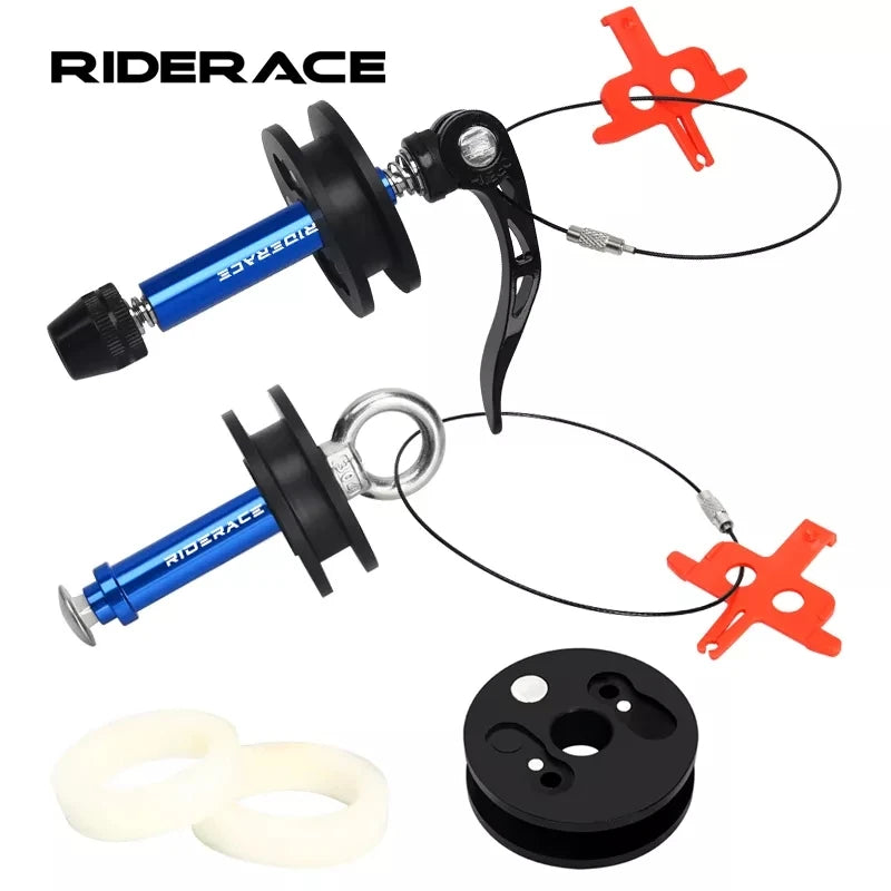 RIDERACE  Chain Keeper Holder MTB Road Bike Washing Cleaning Chain Fixer Tensioner Tool With Quick Release Barrel Shaft Frame