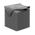 Microfiber Cloth Quick Dry Woven Soft Square Cleaning Cloths for Car Kitchen Detailing