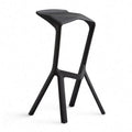 Cheap Modern Stacking Designer Used Commercial Black Plastic Bar Stools
