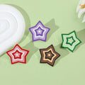 Souvenirs Colorful Soft Enamel Star Metal Theme Emblem Lapel Pins Badges Brooches Custom Five Pointed Star Enamel Lapel Pin