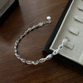 Top Grade Quality 925 Sterling Silver Braided Chain Women Bracelet Fine Jewelry