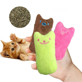 Teeth Grinding Catnip Toys Funny Interactive Plush Cat Toy Pet Kitten Chewing Vocal Toy Claws Thumb Bite Cat Mint for Cats