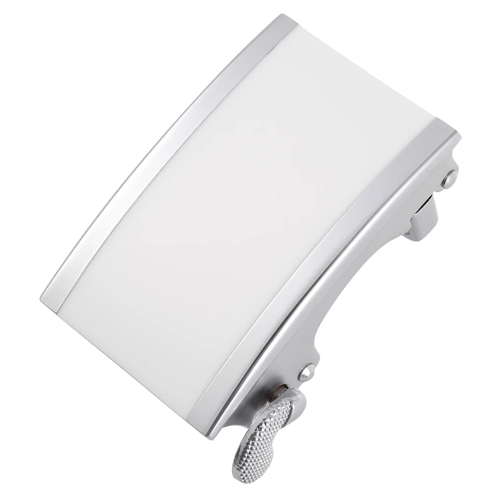 LY33-23070 Men's 3.1cm Ratchet Adjustable Metal Belt Buckle