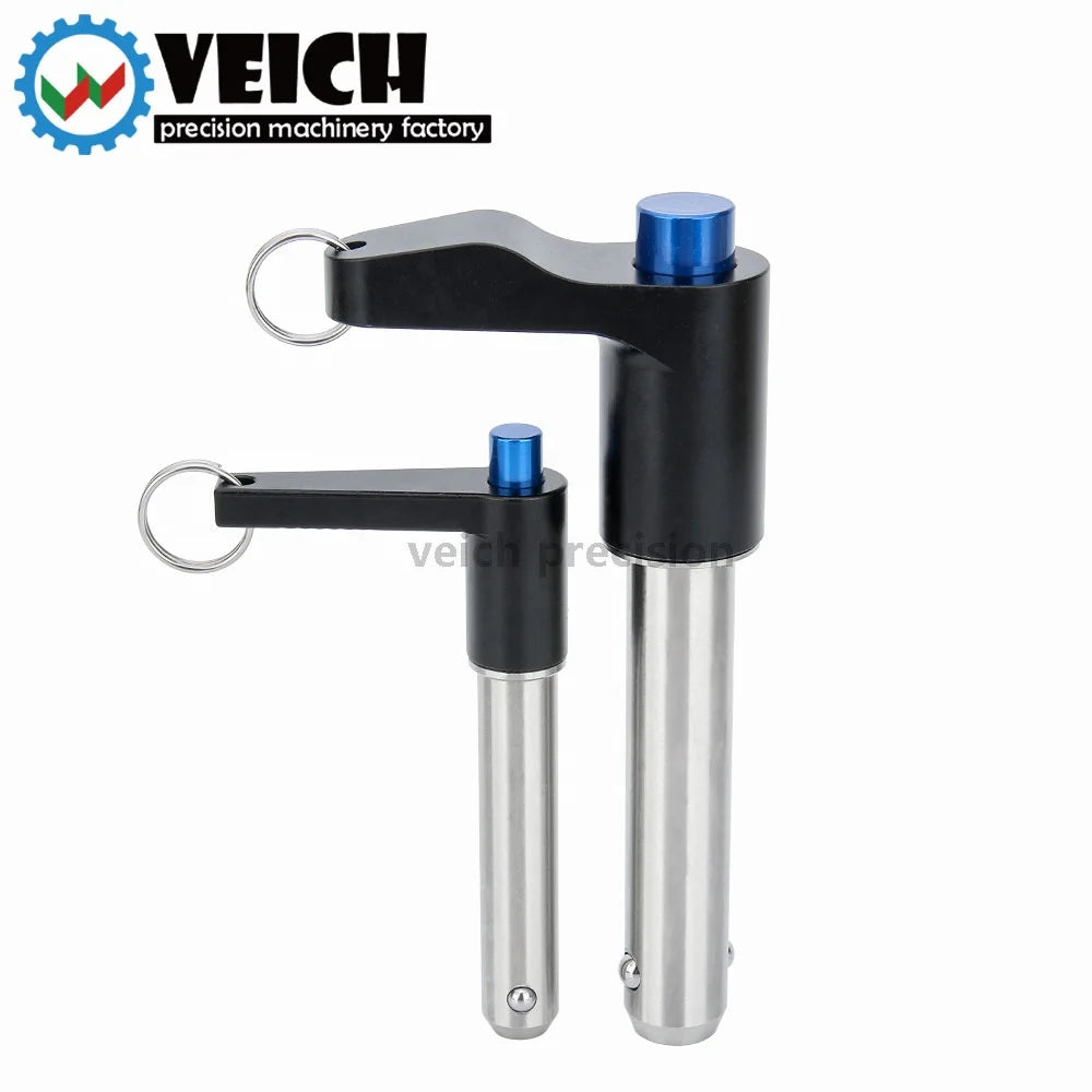 VCN118 Veich Brand Fastener with L Handle 12mm 16mm Stainless Steel Quick Release Ball Lock Pin for Machinery Equipment MegaBDM