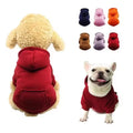 Wholesale Cheap Price Dog Clothes Blank Dog Hoodie Fall Winter Solid Color Dog Clothes with Pocket