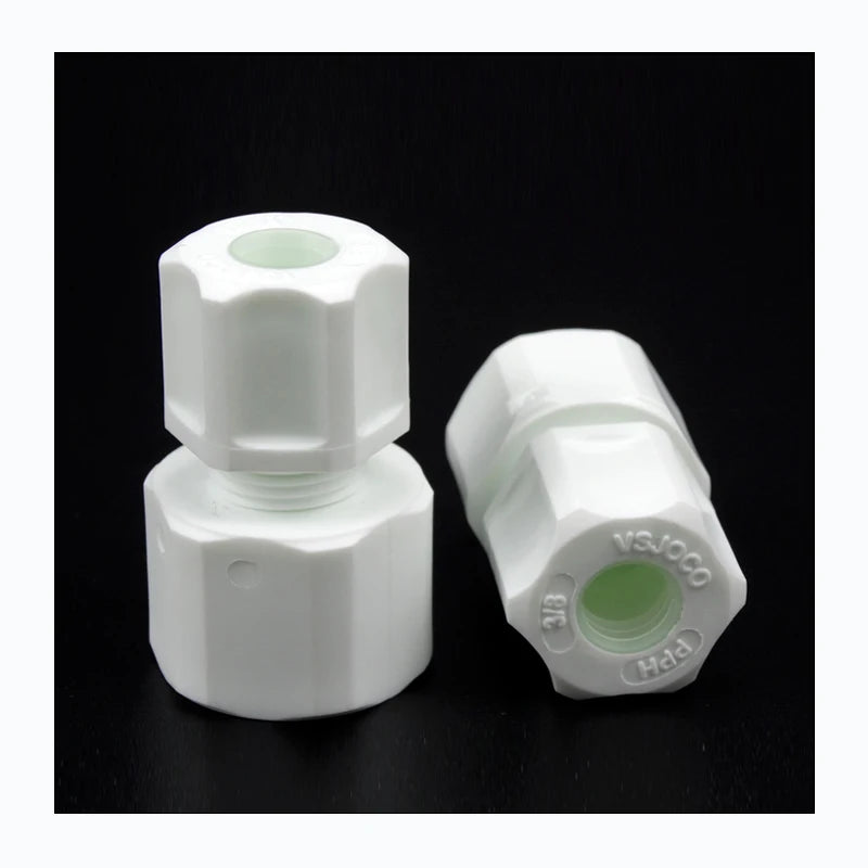 Direct to Head PP Female Connectors Plastic Pipe Fittings with Internal Teeth Made of Quality Plastic Material