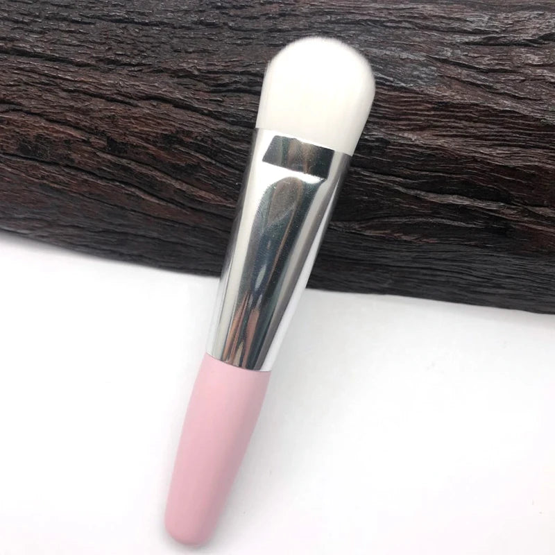 JDK 1PC Mini Short Handle Clay Mask Brush pink White Wood Mud Facial Facemask Brush Ky Li Skin Care