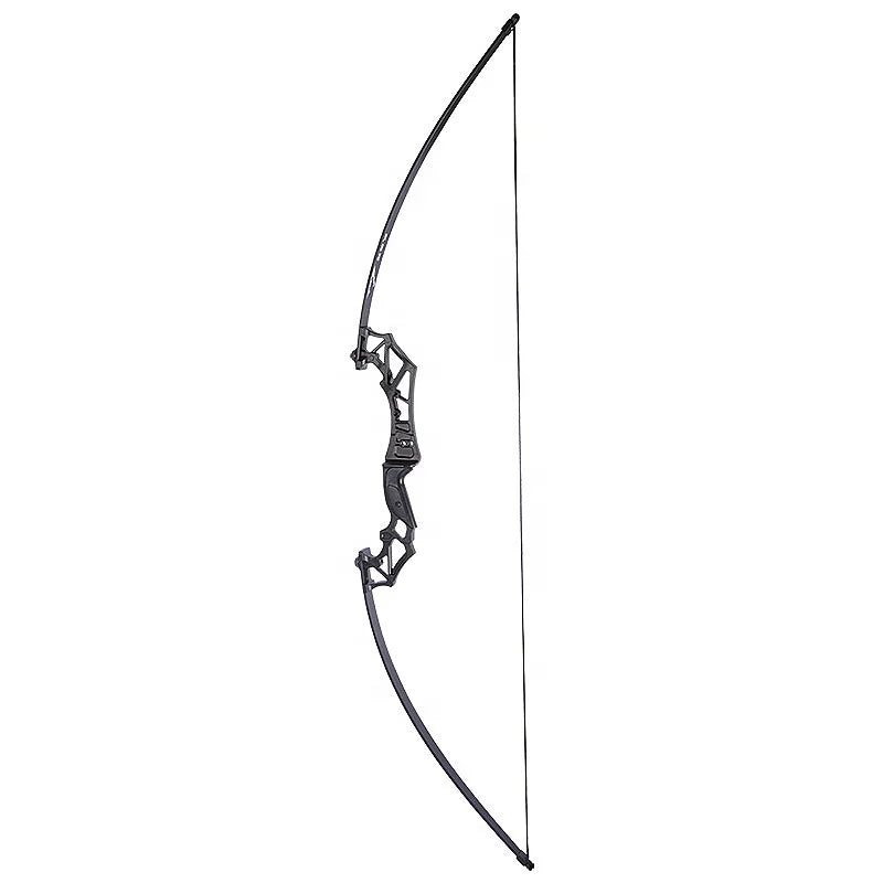 KAIMEI Crocodile Straight Pull Bow 20-50 Lbs Optional Archery Bow Aluminum Magnesium Alloy Handle Hunting Bow