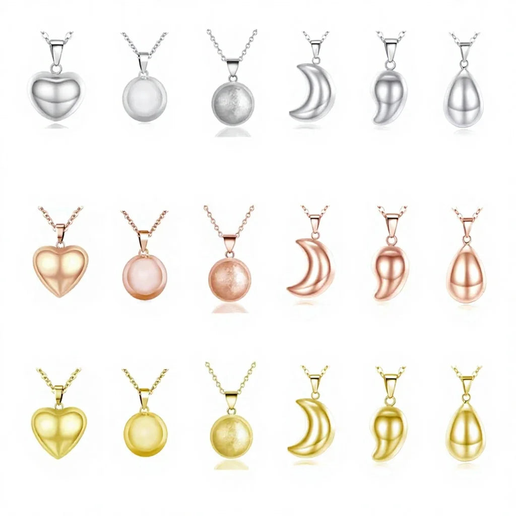 Llamadores De Angel Angeles De Plata De Ley Dijes Collar Llamador Harmony Ball Chime Pendant Necklace