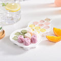Wholesale Premium Eco-Friendly Flexible Ice Cream DIY Tool Chocolate Rose Ice Cube Gourd Shape Silicone Ice Tray with Lid