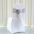 Custom Color Flower Chair Sashes with Spandex Bands for Events Chair Bow Sashes Wedding Banquet Birthday Party Hotel Decoration