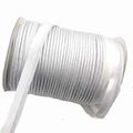 White Satin Silky Flanged Polyester Cord Woven Piping Tape for Sewing Garments and Pillows for Bag Edge Decoration