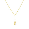 Fine Jewelry Pearl Pendant Necklace Women 925 Sterling Silver 18K Gold Plated Chain Necklace Pearl Necklace Jewelry for Women
