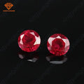 Lab Grown Round Cut Red Color Gemstone Ruby