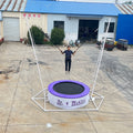 Durable Safe Design High Elasticity Kids Jumping Bed Euro Bungee Trampoline for Indoor Park Training and Outdoor Play Use MegaBDM