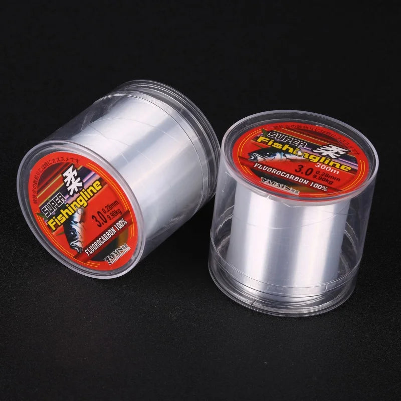 Japan Monofilament Fluorocarbon 300M Super Strong Fly Fishing Line Floating Nylon/Fiber Line for Stream Lake River Fishing