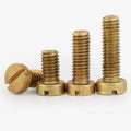 Factory Price Wholesale M2 M3 M4 M5 M6 M8 M10 Solid Brass Slotted Cheese Pan Head Machine Screw DIN85 Bolt