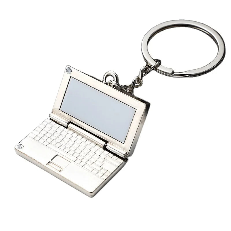 Keyfob Polished Chrome Classic 3D Pendant KeyChain Creative Gift Laptop Computers Zinc Alloy Keyring