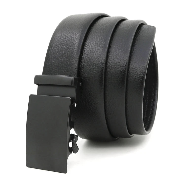 Wholesale Fashion Men Belt PVC Automatic Buckle Genuine Leather Belt for Man