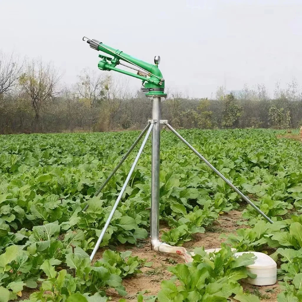 Titans CE Certified 65m Range Rain Gun Sprinkler 360 Degree Gear Drive Metal Nozzle for Agriculture Farm Watering