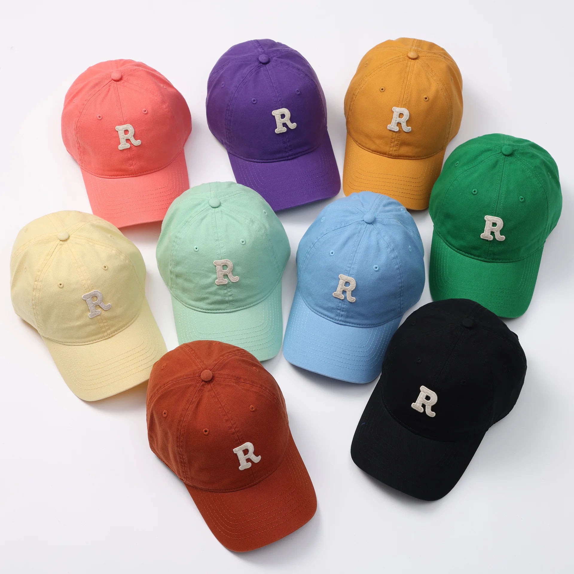 Custom 6 Panel Embroidery Washable Baseball Cap Men and Women Soft Top Black Cap Vintage Dad Hats