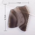 DIY Carnelian Sawtooth Gua Sha Tool Beauty Health Product Face Care Gray Agate Gua Sha Massage Tool Neck Eye Skin Scraping
