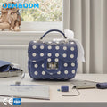 3007 Ready to Ship Waterproof Crossbody Bag Manufacturer Pu Leather Mini Custom Dot Printed Hand Bags Shoulder Girls Bag