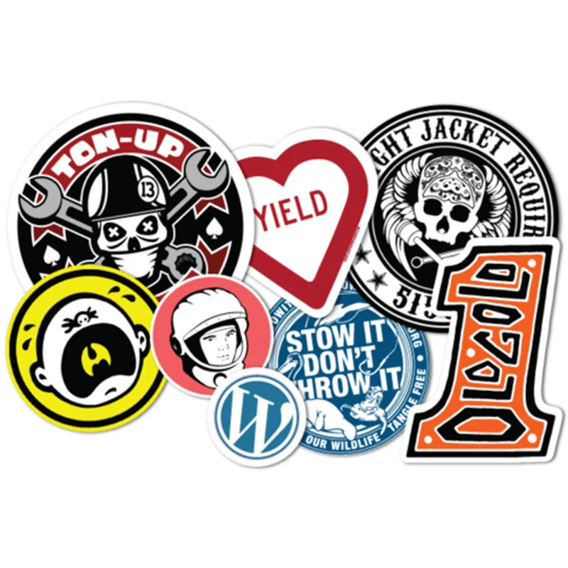 Custom Strong Adhesive Free Promo Skateboard Gift Stickers