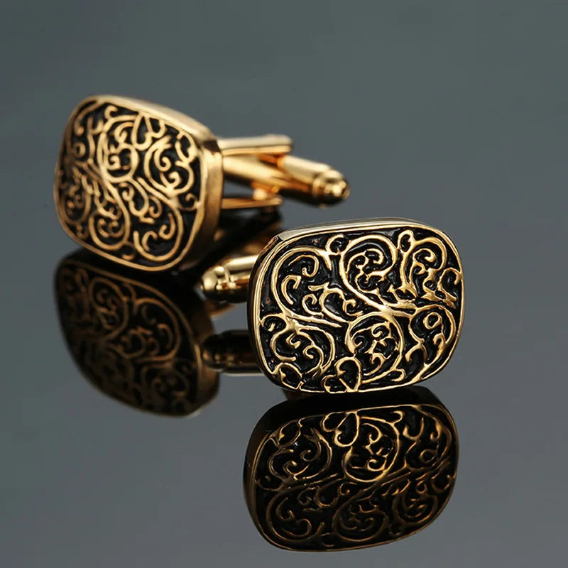 Cufflinks Wholesale Custom Personality Men's Cufflinks Suit Accessories Luxury Quality Metal Copper Shirt Button Party Man Gifts
