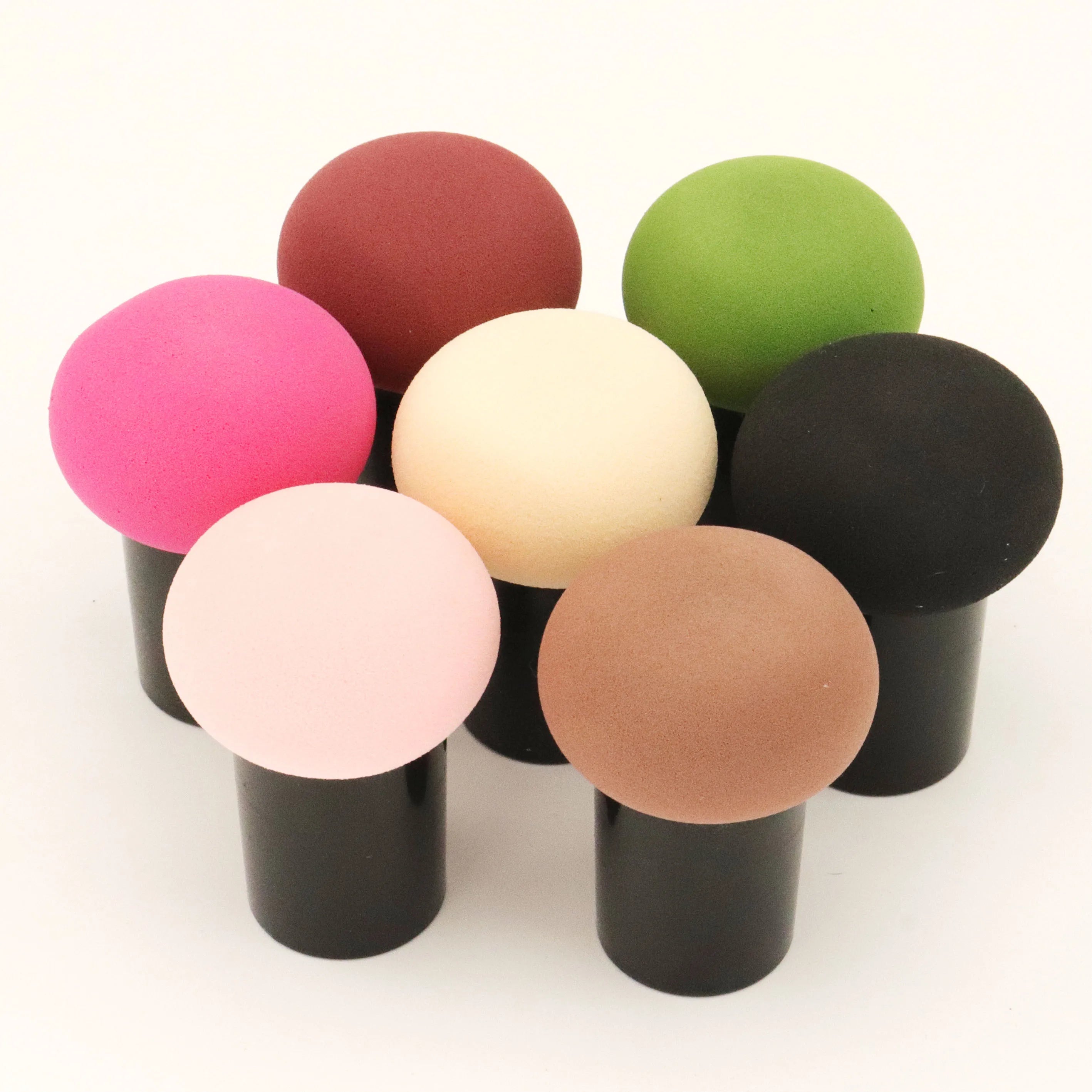 Round Head Mushroom Powder Puff Facial Cosmetic Sponge Foundation Make up Sponge Beauty Puff
