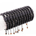 Jewelry Factory Yiwu 8mm Matte Black Agate Beads 12 Zodiac Custom Logo Friendship Adjustable Bracelet