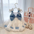 Lightweight Chiffon Lace Trim Cute Design Easy Wear Chic Ruffle Spring Print Princess Dog Skirt for Small Dogs Summer Occasion