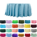 120 132 Inch Dusty Blue Polyester Fabric Table Cloth Jacquard Table Cover for Wedding Party Banquet Events Hotel Restaurant