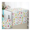 Two Doors Multi-functional Kitchen Refrigerator & Washing Machine Storage Bag Dryer Top Covers PEVA Material Multicolour