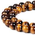 Wholesale Natural Gem Stone Beads Strand 4/6/8/10/12mm Real Natural Round Yellow Tiger Eye Beads for Bracelet Making