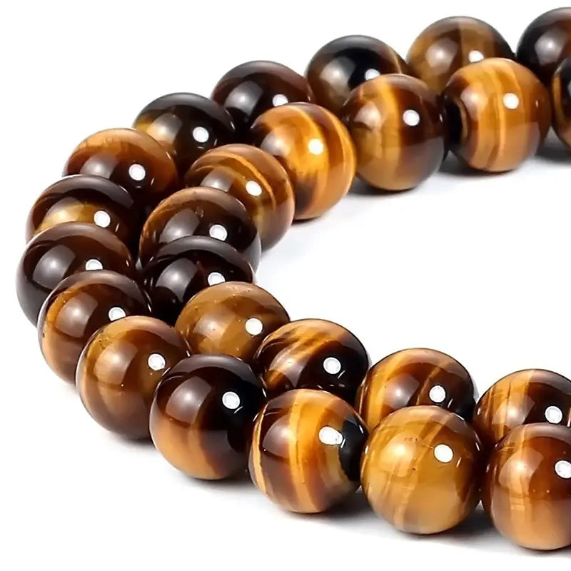 Wholesale Natural Gem Stone Beads Strand 4/6/8/10/12mm Real Natural Round Yellow Tiger Eye Beads for Bracelet Making