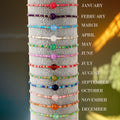 Hot Selling 12 Months Handwoven Friendship Bracelet Gift Box Card Seed Bead Bracelet for Men and Women