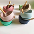 BFA Free Silicon Baby Bowl Baby Silicone Bowl Spoon Set With Spoon