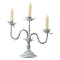 Farmhouse Decor Handmade Custom Iron Gothic Candlesticks Holder 3 Arms Wedding Decoration Rustic Metal Candelabra Candle Holder