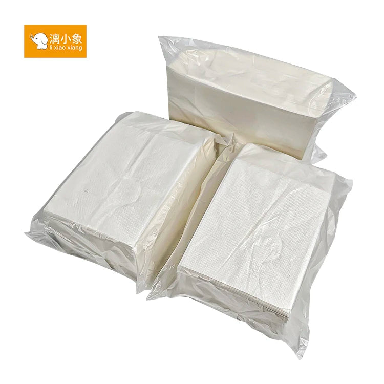 Custom Logo 2 Ply Disposable Dinner Napkins Soft Tissue Paper Hotel Facial Restaurant Commercial Napkin for Dinner Use Bag