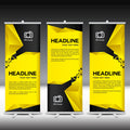 Custom Poster Design Roll up Telescopic Folding Advertising Poster Rack Custom Billboard Rack Vertical X Display Rack
