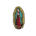 Custom Dye Black Virgen De Guadalupe Virgin Mary Hat Pin