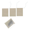 YIREEN'S Degradable 70x90mm Brown Hemp String Individual Tea Coffee Filters Disposable Chlorine-Free Paper Packaging Printing