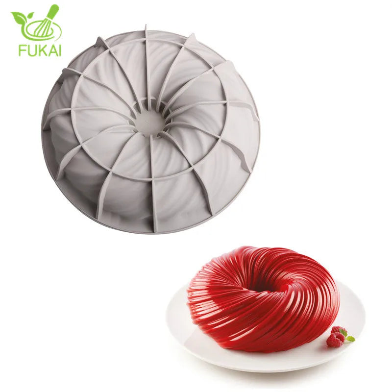 RTS Hot Sale Mousse Silicone Pastry Mould Baking Supplies Jelly Mold Chocolate Dough Sugar Cream Tools