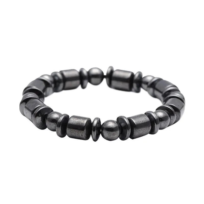 New Arrival Black Beads Magnetic Therapy Hand Jewelry Beaded Stretch Bracelet Meaningful Magnetic Bracelet Gifts for Women Men