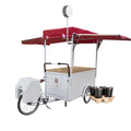High-quality Multifunctional Mobile Coffee Cart Bike Coffee Trailer Mobile Coffee Tricycle Outdoor Street Kitchen Dining Cart