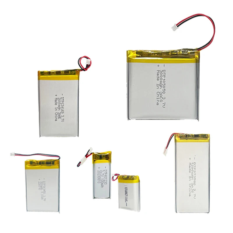 Customize 3.7V Lthium-ion Batteries 1000mAh 2000mAh 3000mAh 4000mAh 5000mAh 6000mAh 7000mAh 8000mAh Lipo Battery