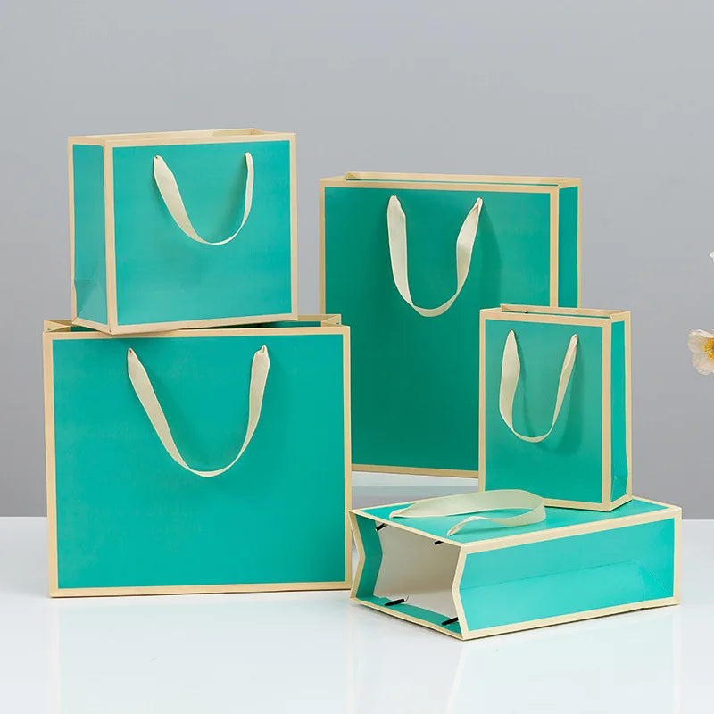 Factory Direct Classic White Paper Recyclable Gift Shopping Bags Cotton Rope Handle Craft Photo Frame Candle UV Coating MegaBDM