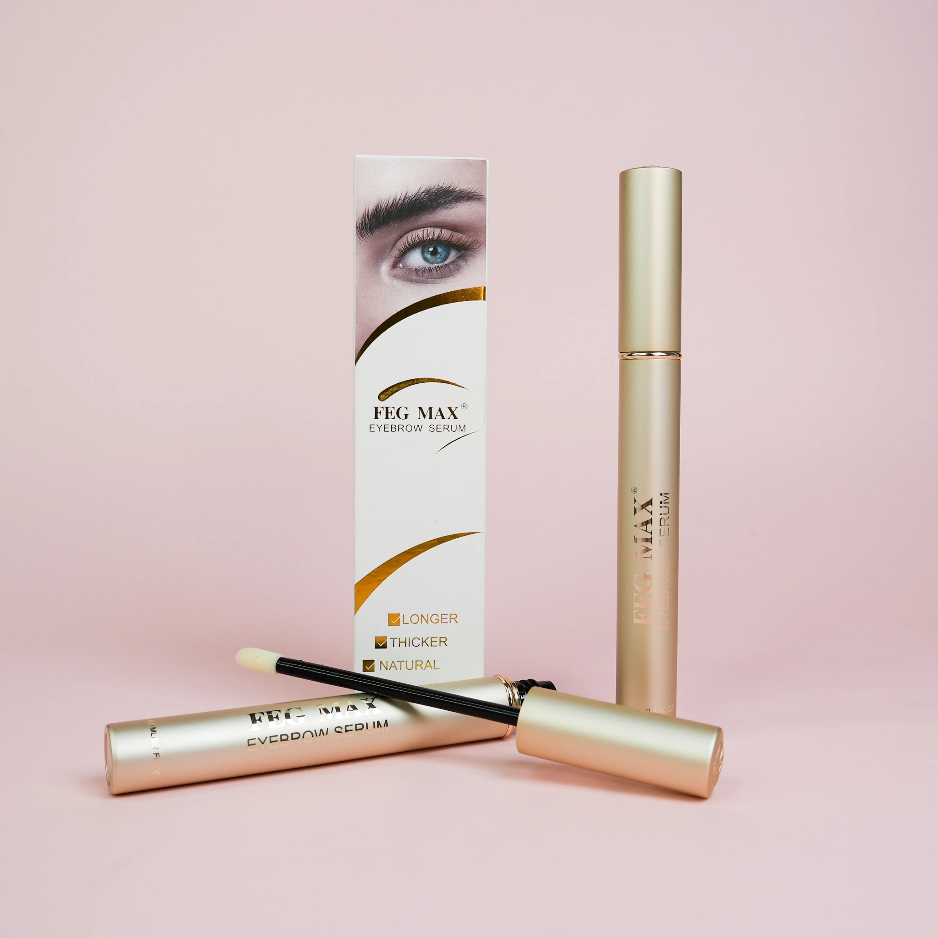 FEG MAX Empty Bottle Lashes Enhancing Growing Liquid Organic for Lash Brow Natural Nourishing Eyelash Eyebrow Growth Serum Gel