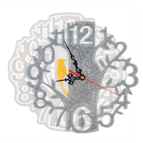 Resin Molds DIY Clock Molds for Resin Casting Woodpecker Clock Wall Decor Handmade Living Room Hanging Ornaments Crystal Epoxy